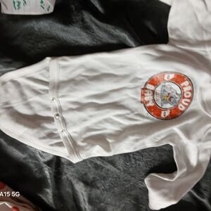 UGA BULLDOG ONWhite Baby Onesie with Proud Bear Graphic